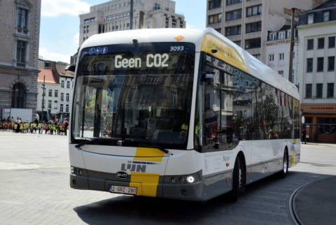 BYD electric buses assembled in Komárom enter service with the Flemish De Lijn