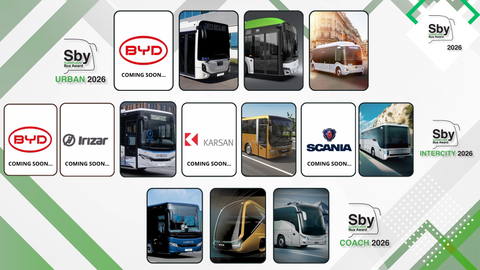Az európai buszpiac legújabb fejlesztései a Sustainable Bus Awards 2026 jelöltjei között