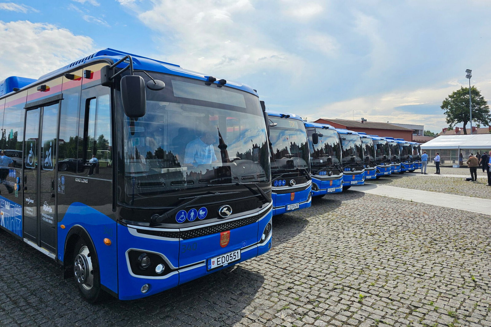 Ötven darab elektromos King Long midibusszal bővült Klaipėda járműparkja