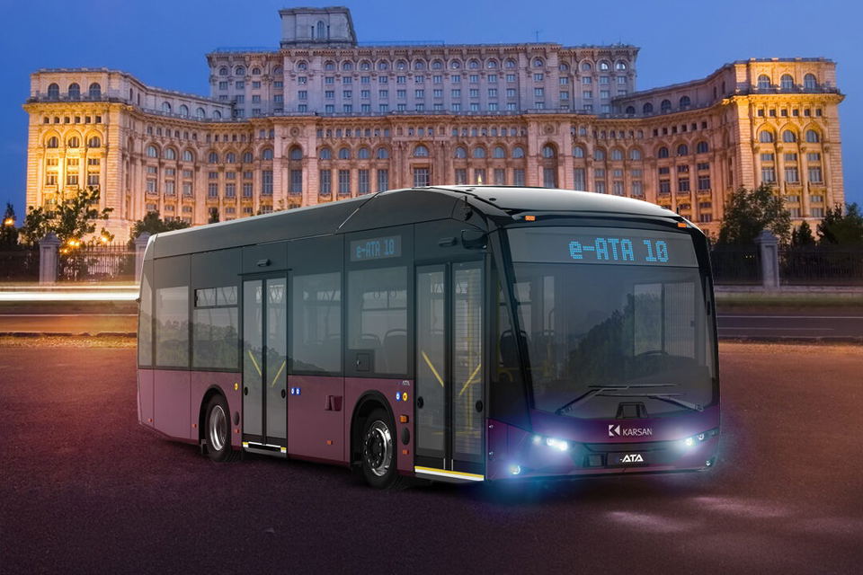 Összesen 42 darab Karsan e-ATA 10 elektromos midibuszt vásárol két román város
