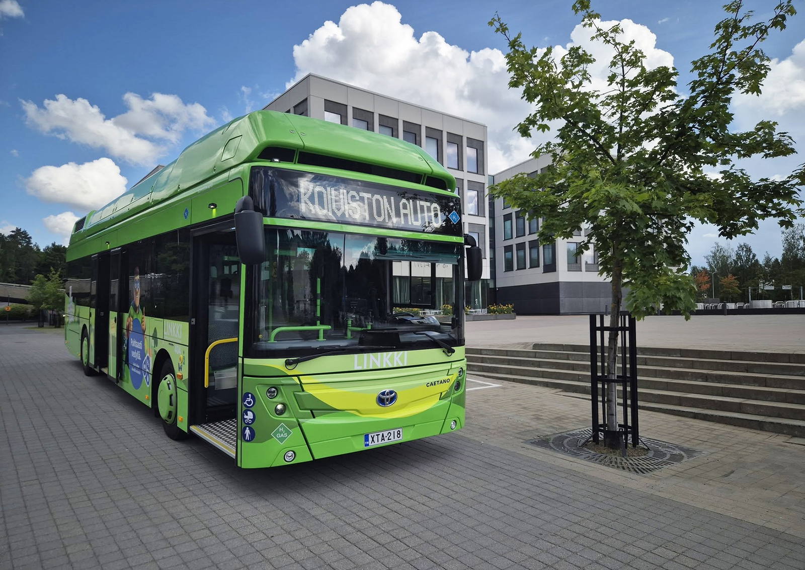 Leszállította első öt finnországi rendeltetésű hidrogénbuszát a CaetanoBus