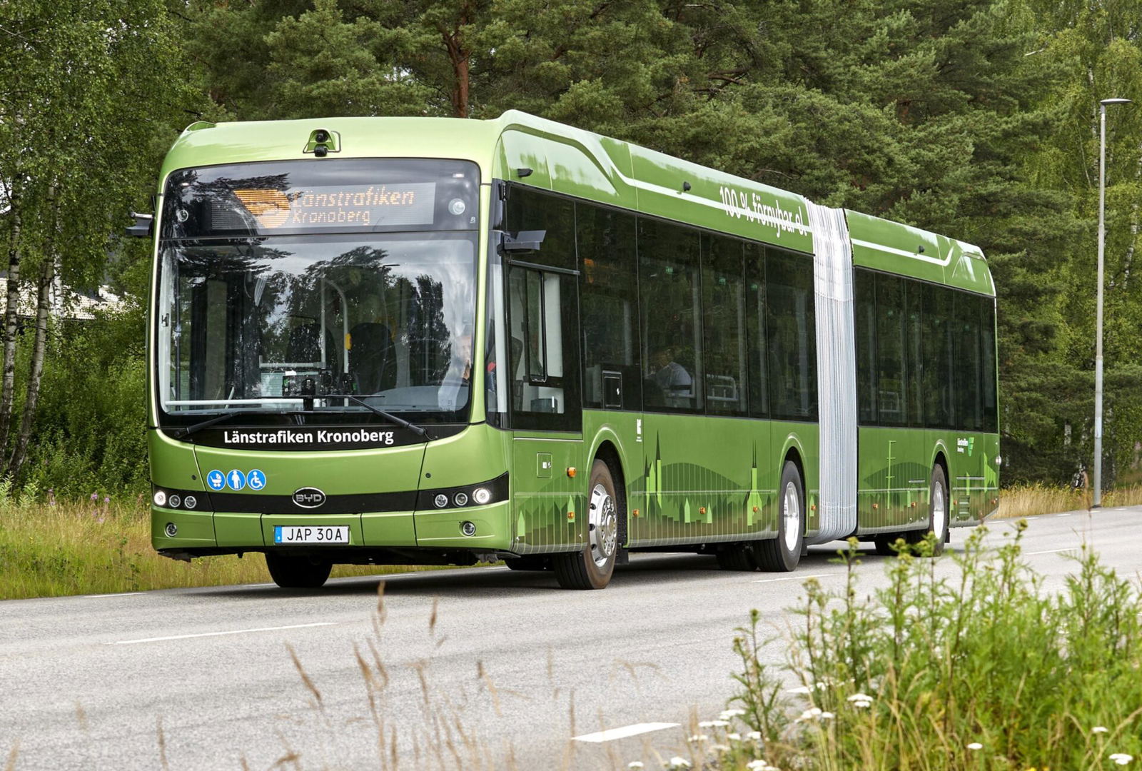 Ebusco-késés után BYD villanybuszokkal rajtol a Connect Bus växjöi koncessziója