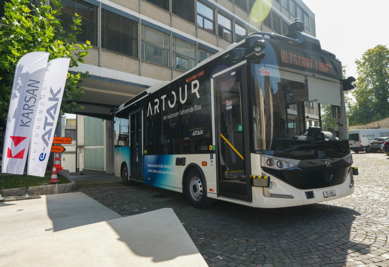 Svájcban is utasforgalomba áll a Karsan autonóm elektromos midibusza