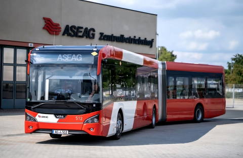 Megérkezett Aachen első VDL Citea villanybusza