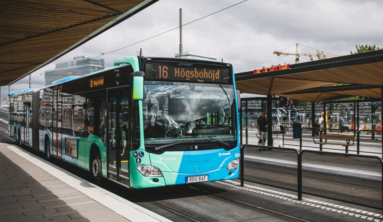 Búcsú a 16-os buszjárattól, villamos váltja Göteborg ikonikus gerincvonalát
