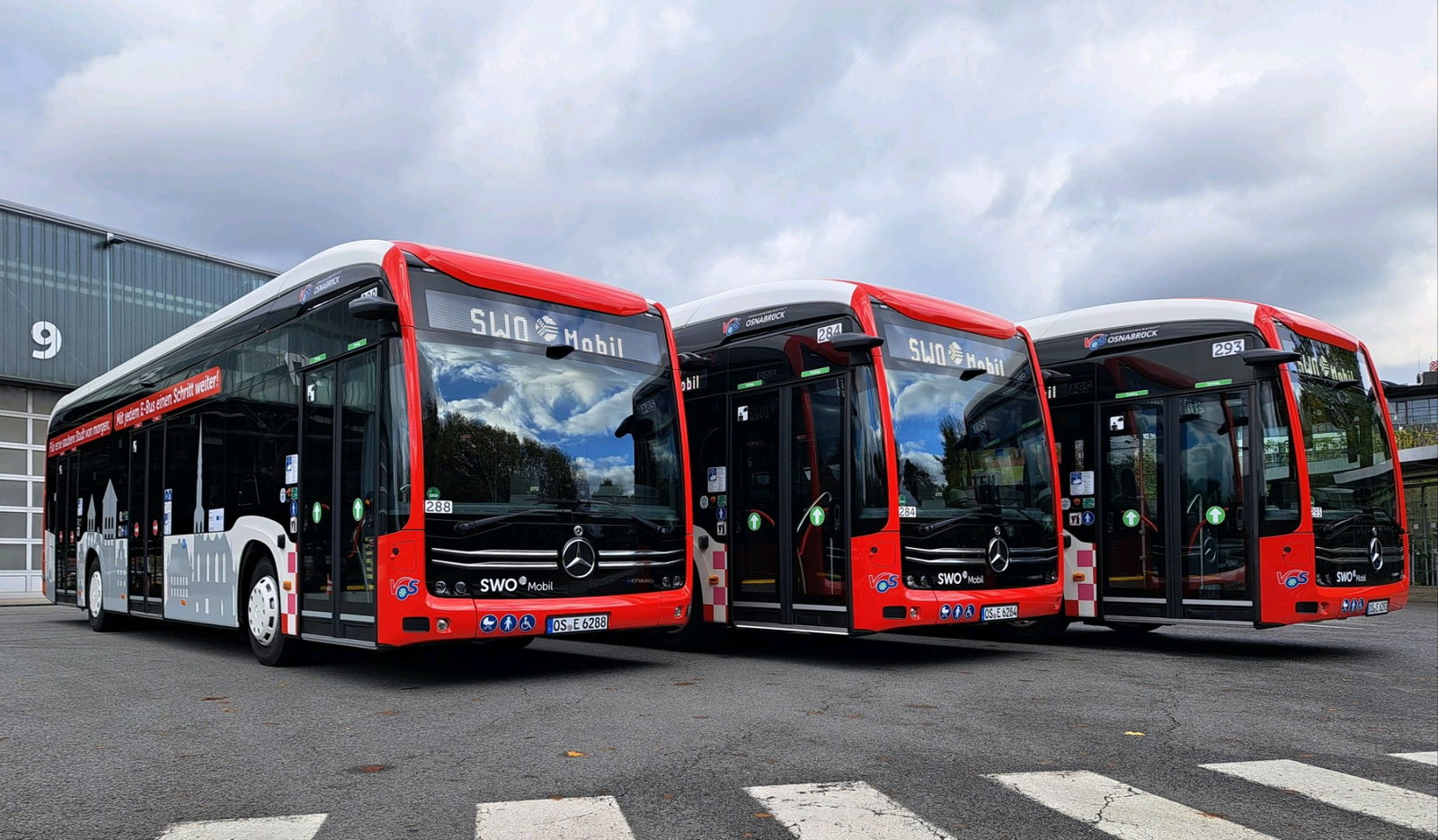 Mercedes-Benz eCitarókkal bővült Osnabrück flottája, az elektromos arány pedig elérte a 94%-ot