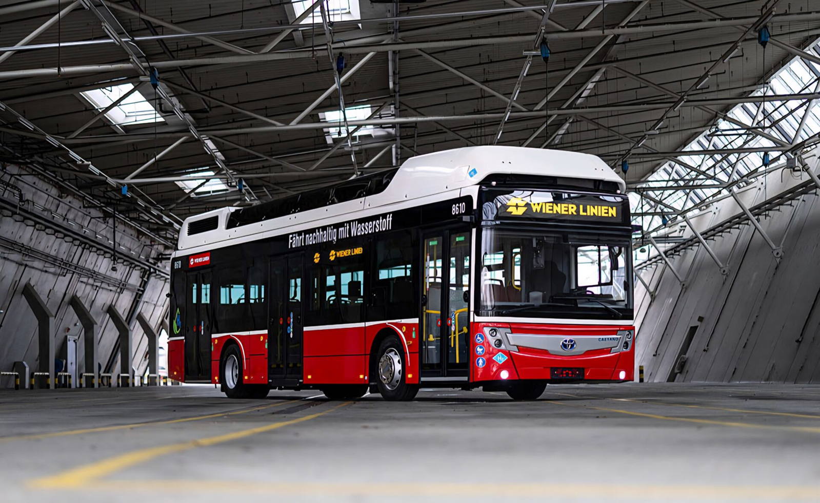 Tíz darab hidrogénüzemű CaetanoBus áll forgalomba a bécsi 39A járaton december elejétől