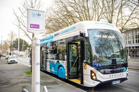 A franciaországi Lorient kapja az első Heuliez GX 337 H2 Linium hidrogénbuszokat