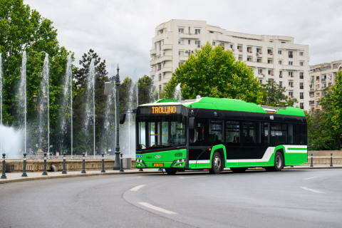 Két év alatt több mint tízmillió kilométert tettek meg a bukaresti Solaris Trollino 12-esek