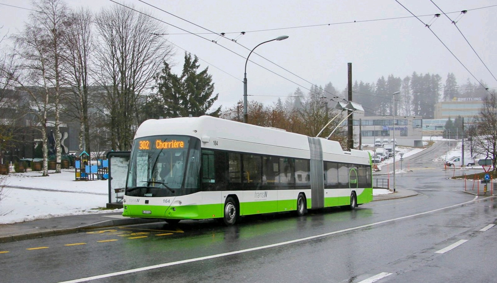 Újraindult a trolibusz-közlekedés a svájci La Chaux-de-Fonds városában