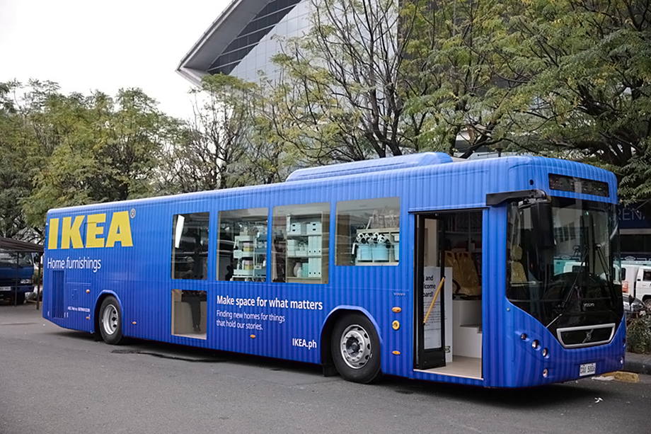 Mobil kiállítótérként szolgáló autóbuszt mutatott be az IKEA és a Volvo a Fülöp-szigeteken