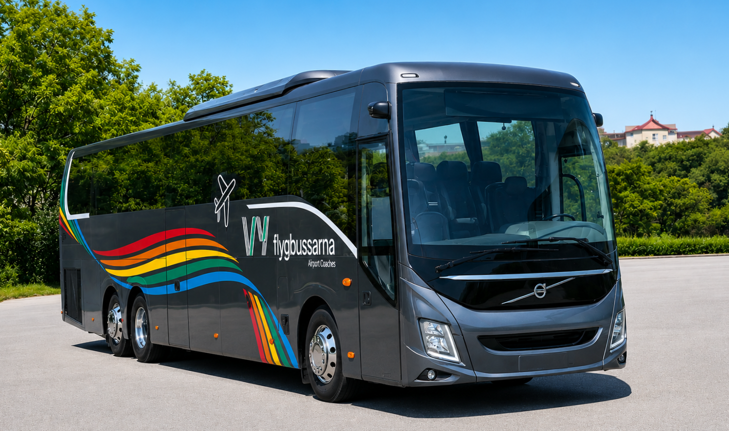 Huszonöt frissített formavilágú, második generációs Volvo 9700-as érkezik a Vy reptéri flottájába