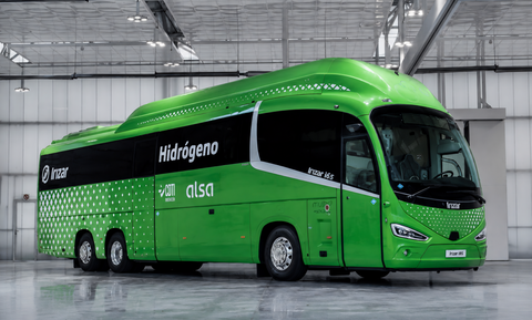 Irizar unveils its second-generation hydrogen-powered coach