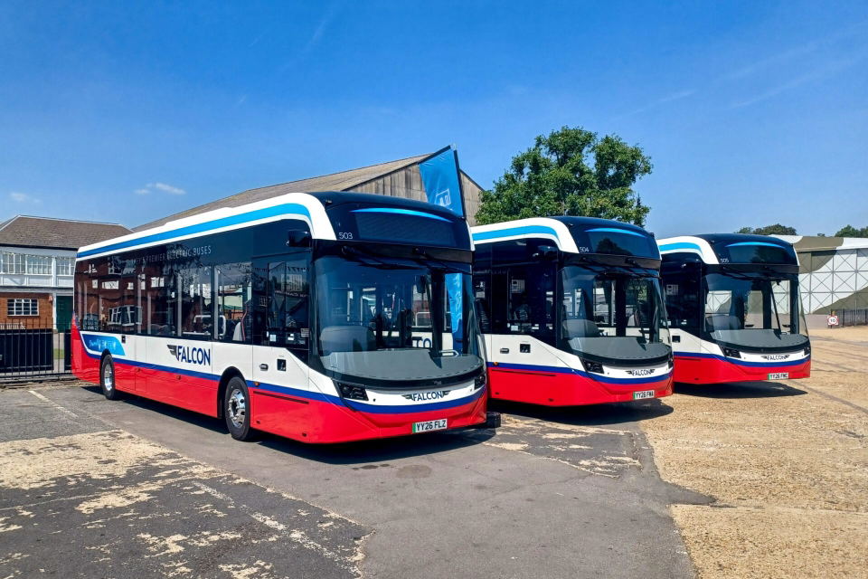Falcon Buses takes delivery of its brand-new Alexander Dennis Enviro200EV electric buses