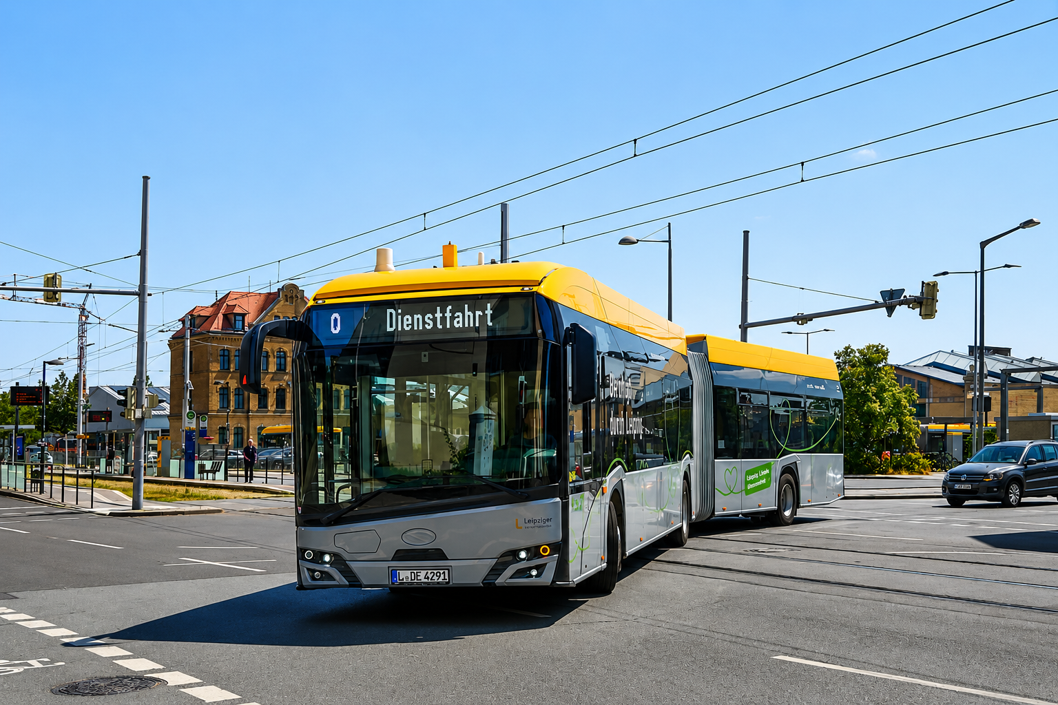 Megduplázza villanybuszflottáját Lipcse