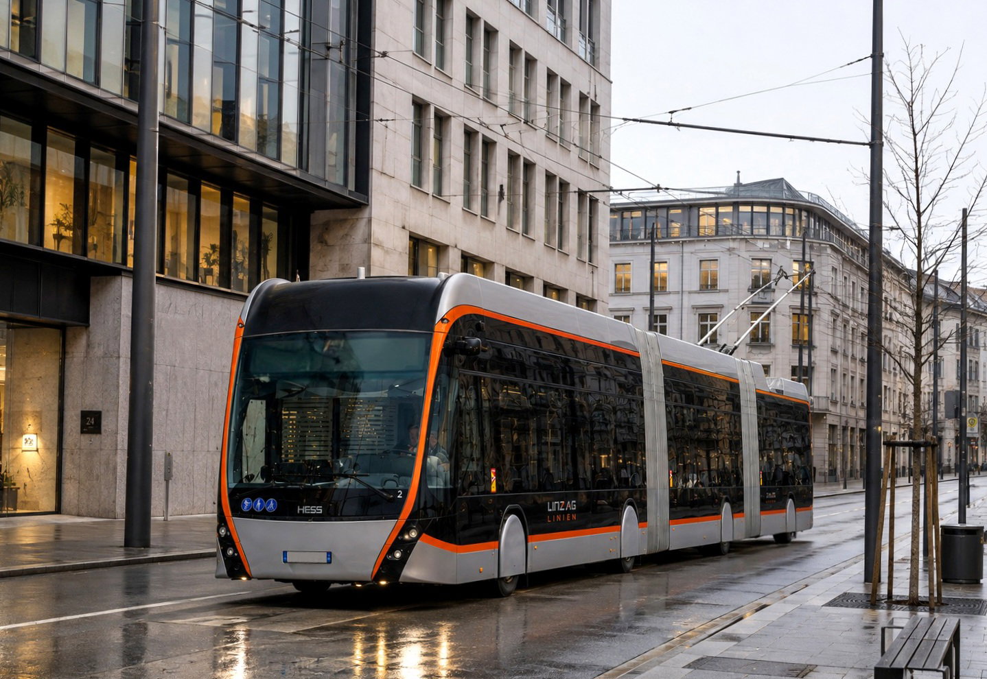 Eldőlt a linzi duplacsuklós trolibusztender –a Hess lehet a titokzatos nyertes