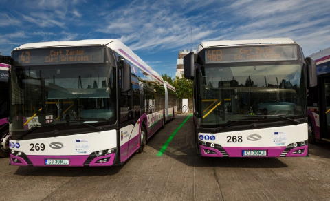 Lezárult Kolozsvár csuklós villanybusz-beszerzése: forgalomban mind a 40 Solaris Urbino 18 electric