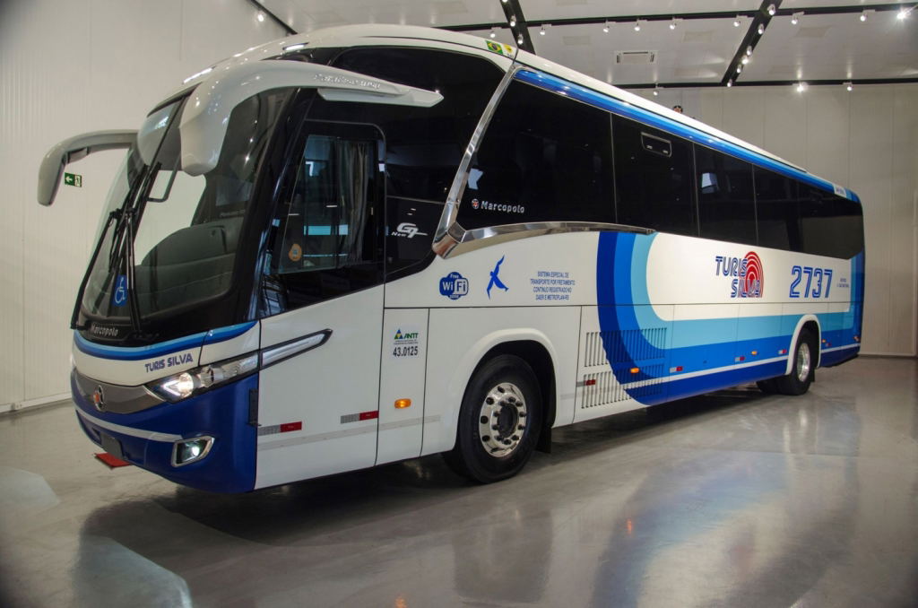 Marcopolo-Scania együttműködésben készül Brazília első CNG-hajtású turistabusza
