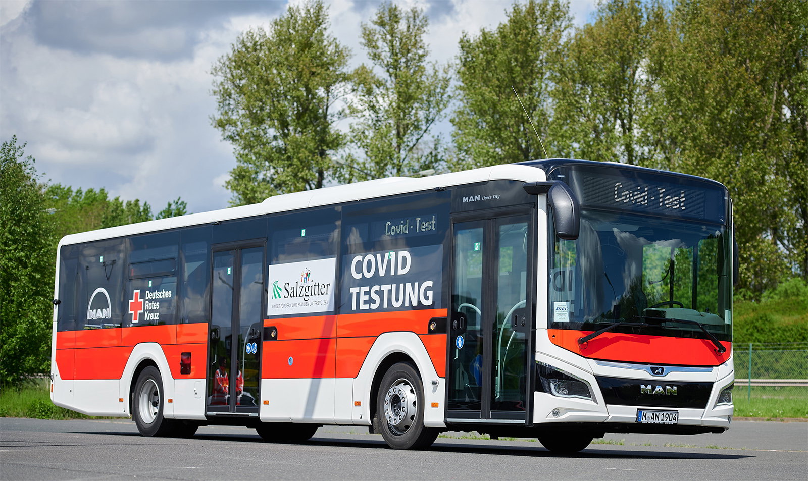 MAN Lion's City koronavírus-szűrőbuszt kapott Salzgitter
