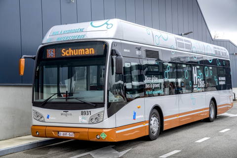 Van Hool hidrogénbuszt tesztelnek két éven át Brüsszelben