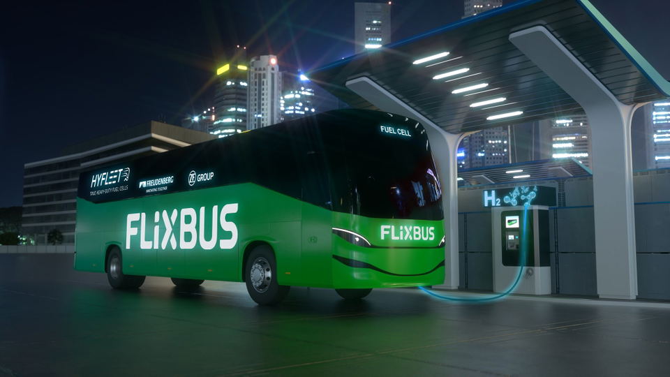 A FlixMobility 2024-re ígéri első hidrogénhajtású távolsági buszait