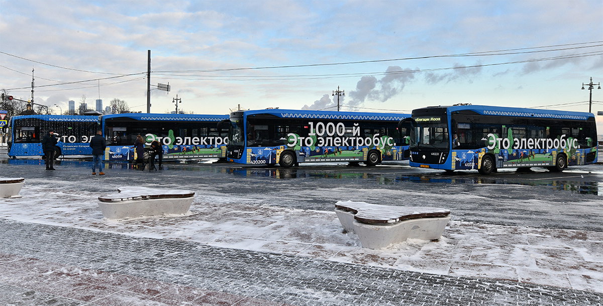 Megérkezett az ezredik elektromos autóbusz Moszkvába