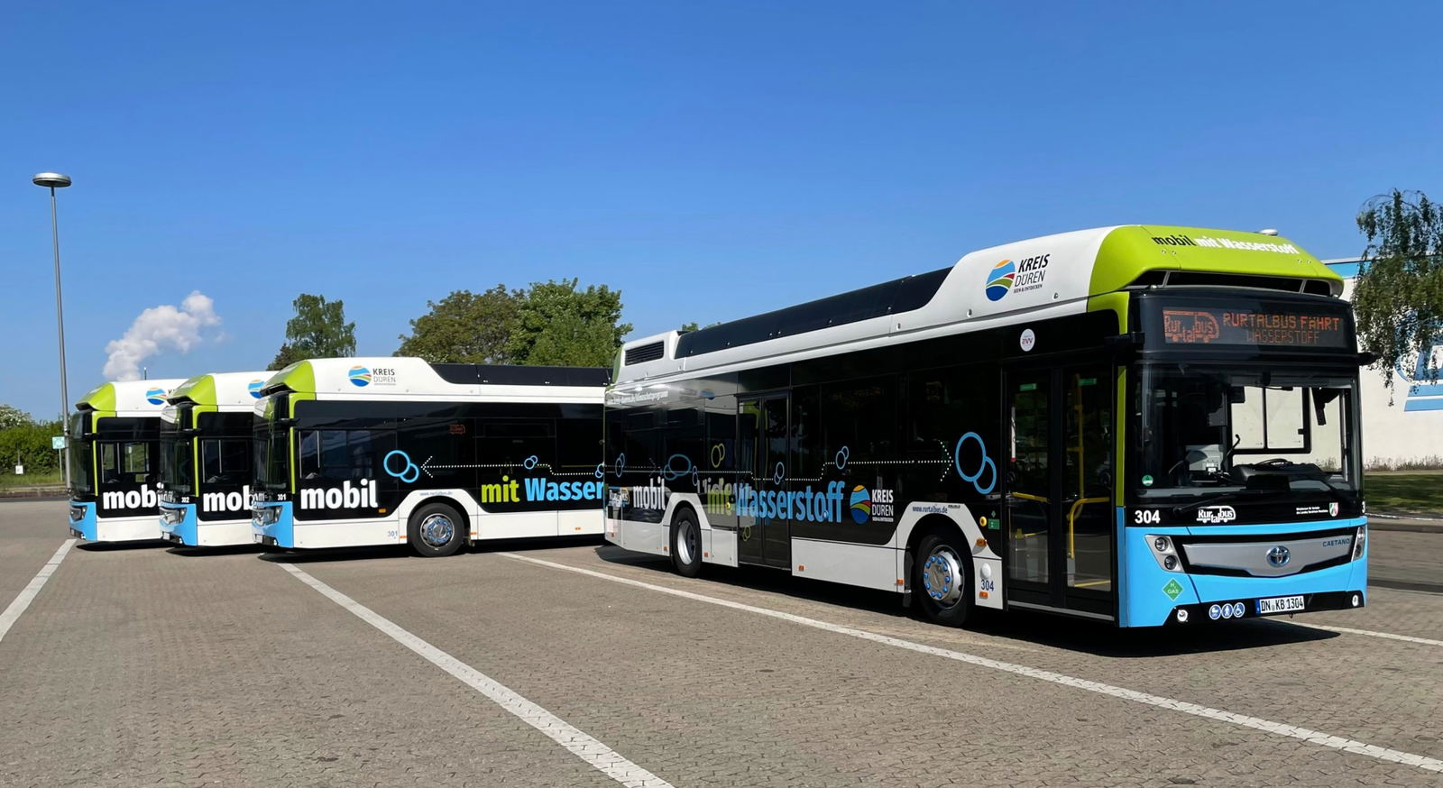 Újabb öt Toyota emblémás hidrogénbusz állt forgalomba a németeknél