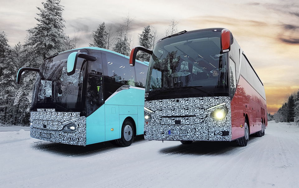 Ráncfelvarrást kapnak a ComfortClass és TopClass sorozatú Setra turistabuszok