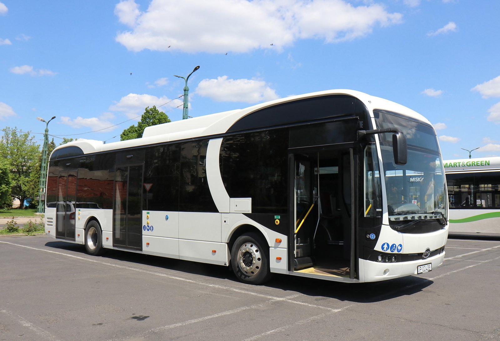BYD elektromos autóbuszt tesztel Miskolc