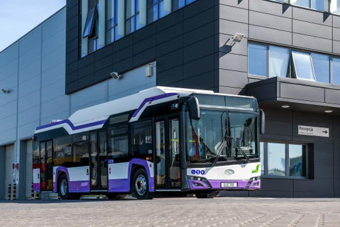 Solaris e-busz dömping Romániában