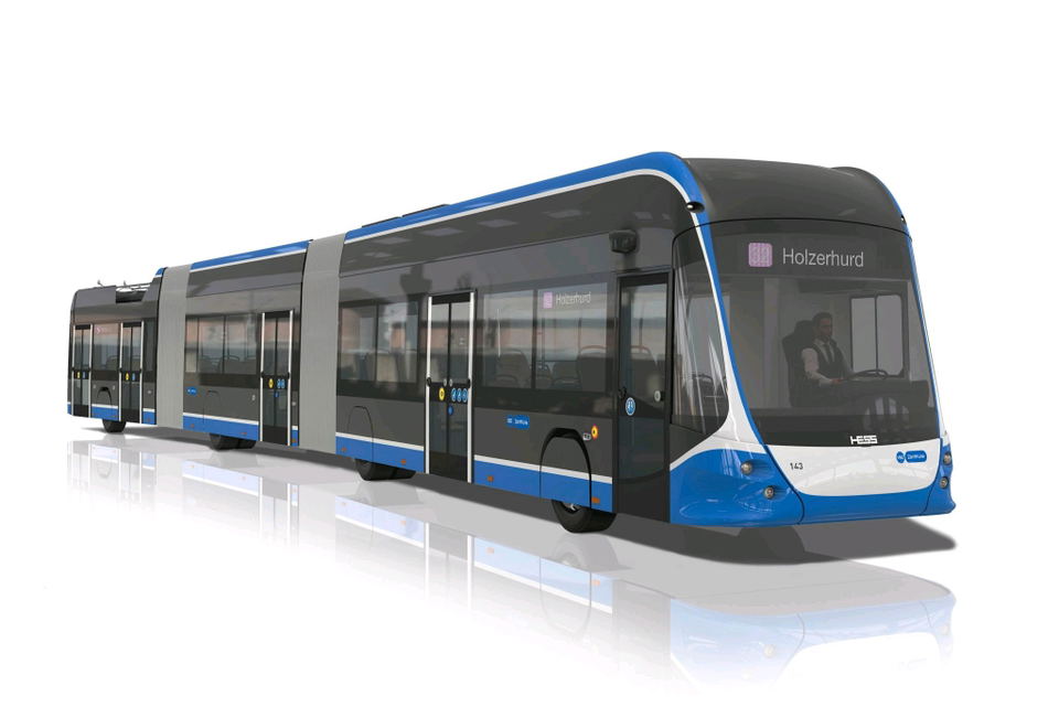 Hess lighTram trolibuszokkal újítja meg troliparkját Zürich