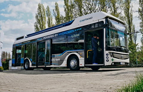 Magyarországra érkezik a CaetanoBus hidrogénhajtású demóbusza