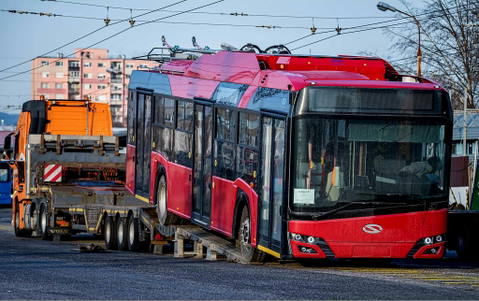 Megérkezett Budapestre az első Solaris Trollino 12-es is a legújabb szériából