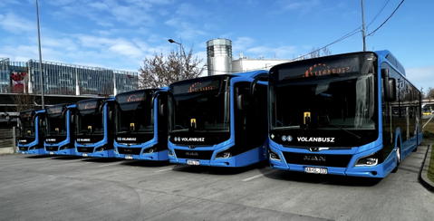 Átadták a Volánbusz első fővárosi rendeltetésű MAN gázbuszait