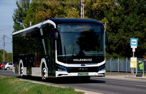 Villanyhajtású MAN Lion’s City-t tesztel helyközi forgalomban a Volánbusz