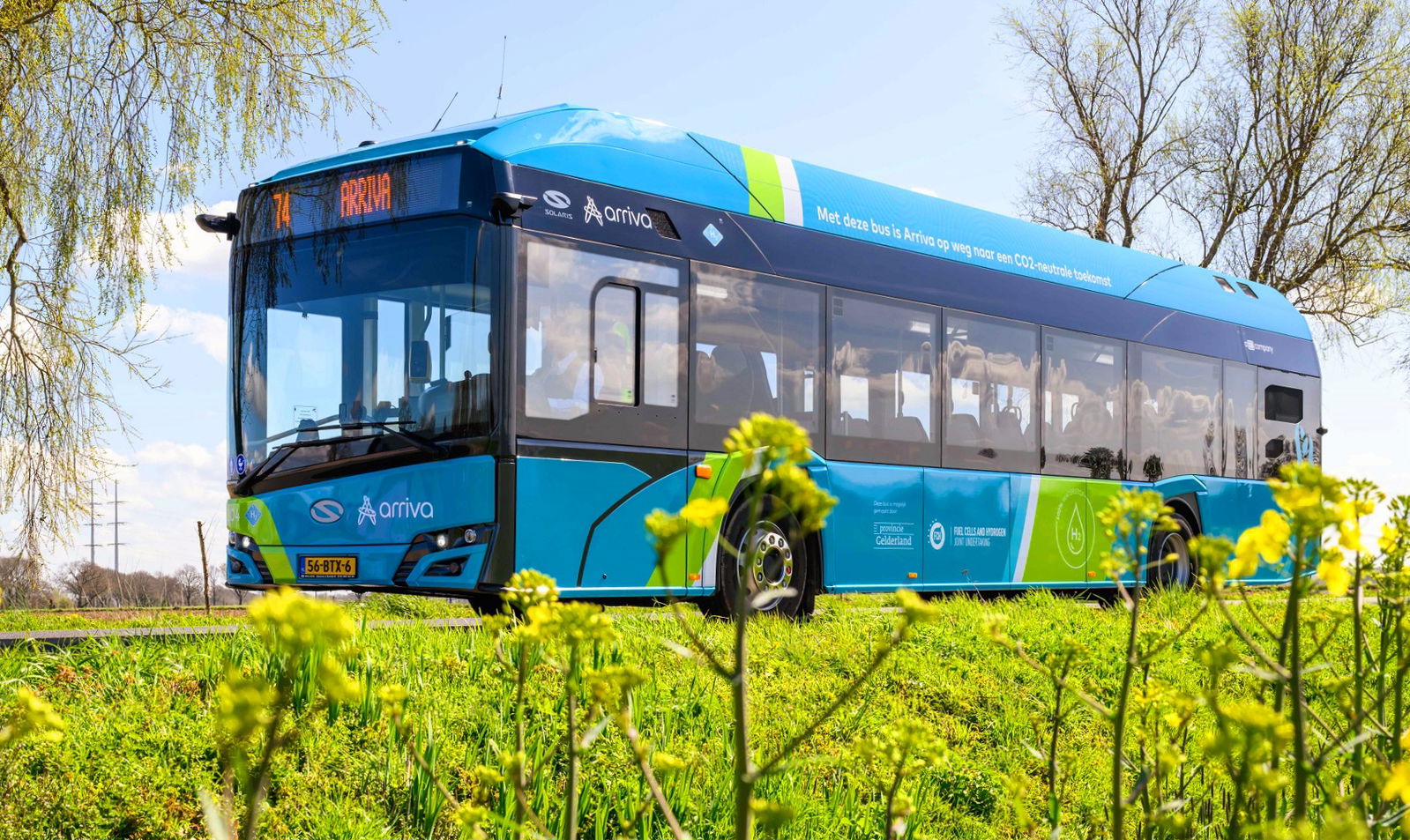 Másfél éves késéssel állnak forgalomba az Arriva Nederland Solaris hidrogénbuszai