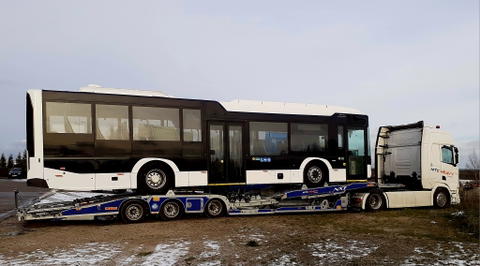 A megszűnő Citywide karosszériájával épített alacsony belépésű villanybuszt a Scania