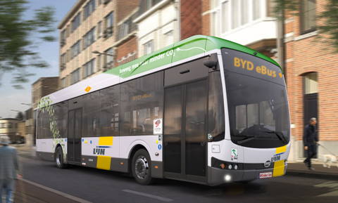 Magyarországon készülő BYD villanybuszokat rendelt a De Lijn