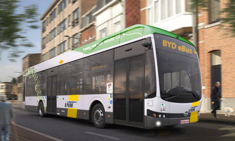 Magyarországon készülő BYD villanybuszokat rendelt a De Lijn