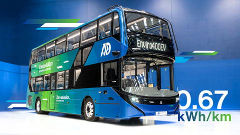 Kategóriája legkedvezőbb energiafogyasztását ígéri az új Alexander Dennis Enviro400EV