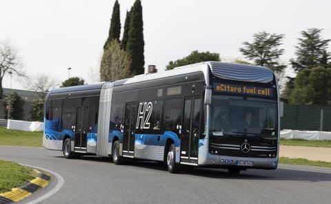 Madridban teszteltük a hidrogén hatótávnövelős Mercedes-Benz eCitaro G fuel cellt