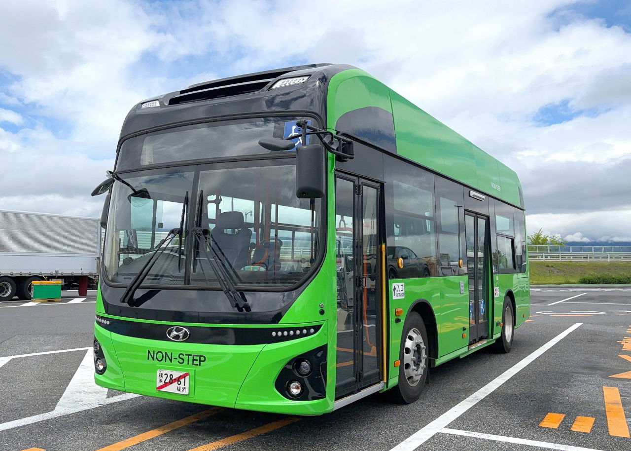 A japán piacra is belép elektromos városi busztípusával a Hyundai