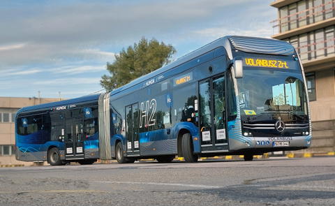 Érd és Budapest között, elővárosi forgalomban áll újra forgalomba  az eCitaro G fuel cell demóbusz