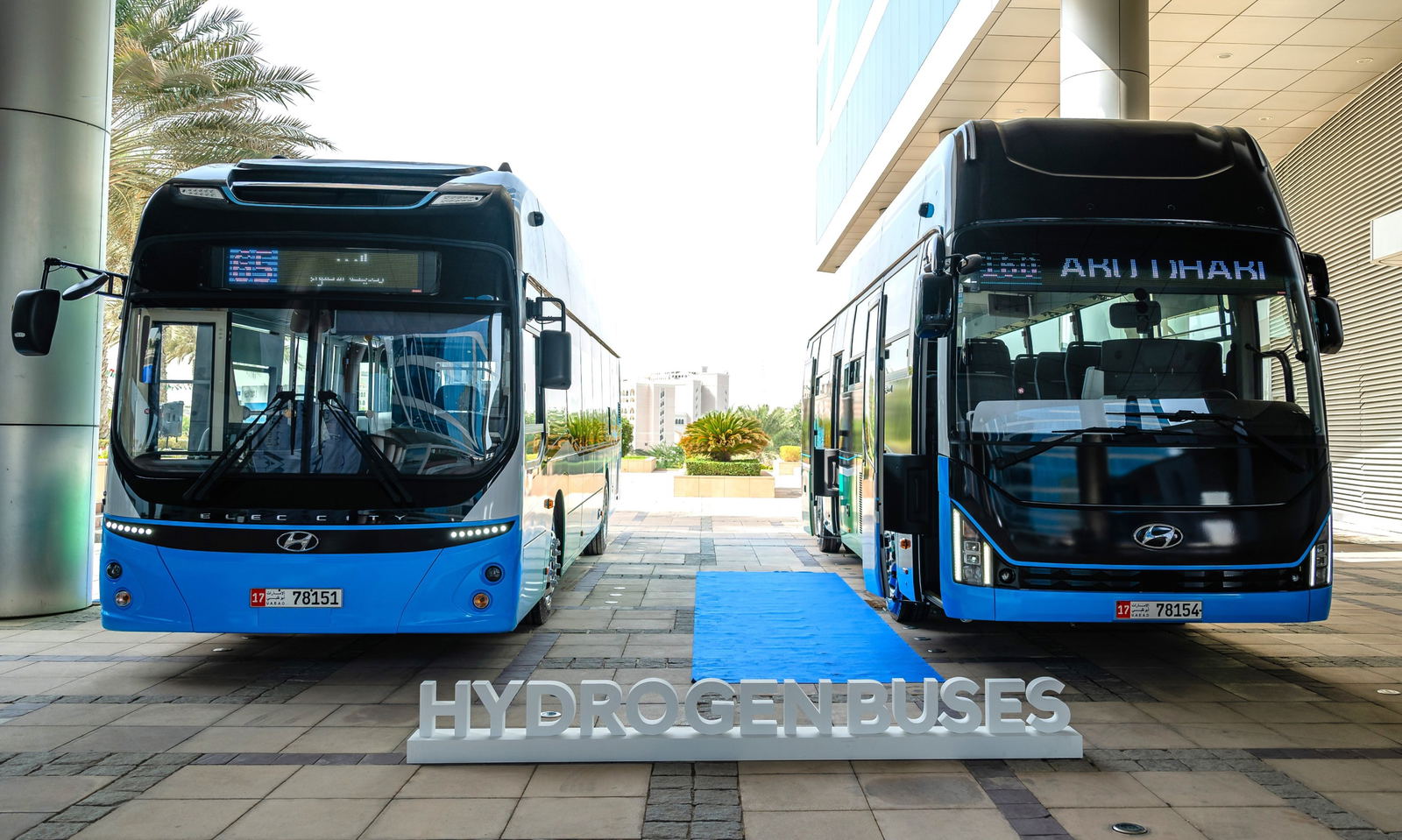 Egyszerre két hidrogénhajtású Hyundai busztípust is tesztel Abu-Dzabi