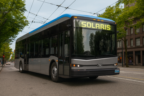 2026-ban érkezik meg a vancouveri TransLink első Solaris Trollinója