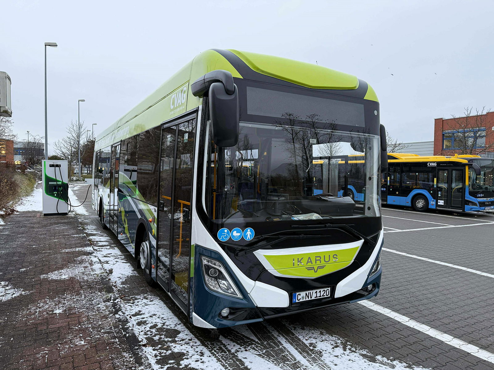 Ikarus 120e villanybuszt tesztel két és fél éven át a chemnitzi CVAG
