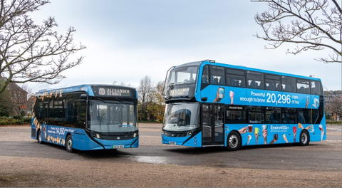 Tea és pirítós mögé rejtett üzenet: komoly piaci küzdelem zajlik a brit elektromos buszpiacon
