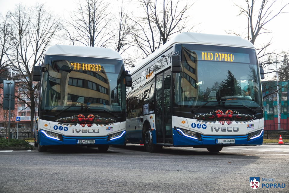 Vadonatúj Iveco villanybuszokkal indul az új év Poprádon