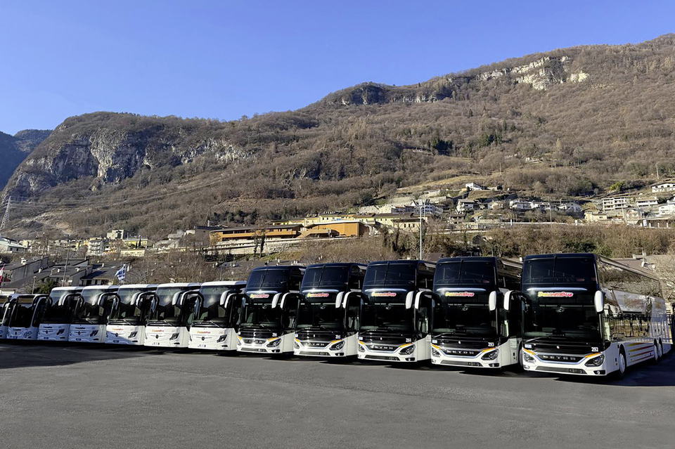 Vadonatúj Mercedes-Benz és Setra autóbuszokkal készül a téli olimpiára a Dolomiti Bus