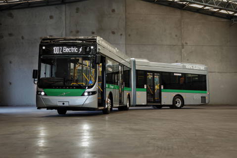 Australia's first locally manufactured articulated electric bus debuts on Volvo's new BZL EA chassis